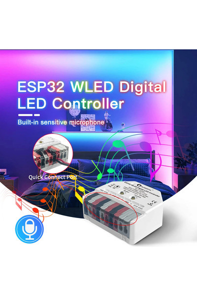 Choice GL-C-310WL مع ميكروفون GLEDOPTO ESP32 وحدة تحكم WLED صغيرة DIY إضاءة R...