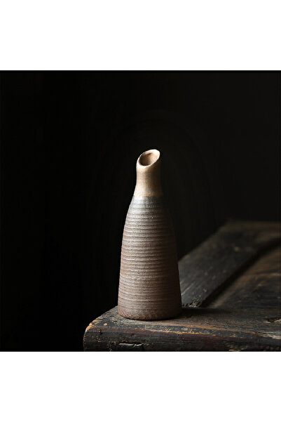 Choice مزهرية زهور صغيرة من الفخار الخشن على الطراز الرجعي، مزهرية صغيرة من ا...