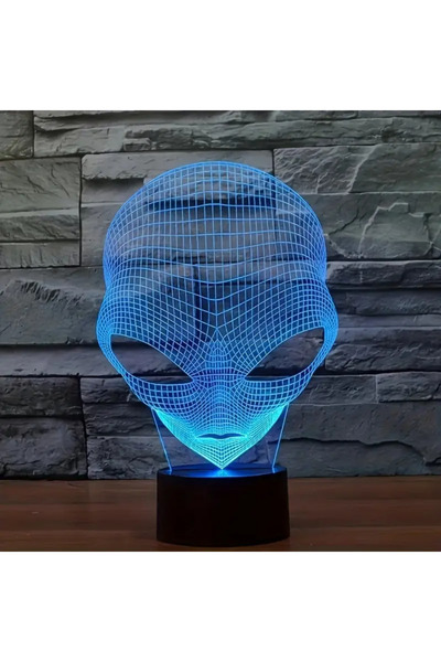 Choice 7-color An alien 3D nightlight, workbench room living room atmosphere light, holiday birthday creati