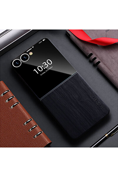 Choice جراب أسود داكن لهاتف Galaxy Z Flip 7، متوافق مع Z Flip 7 و6 و5 و4 و3 و...