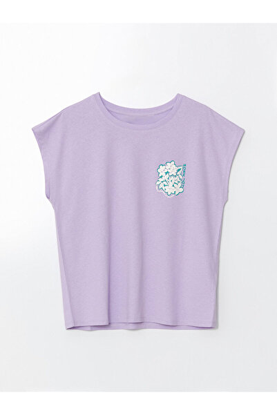 LC Waikiki Rmz Gi̇yi̇m Farkiyla Zero Roba Collar Printed Women's Pajama Top