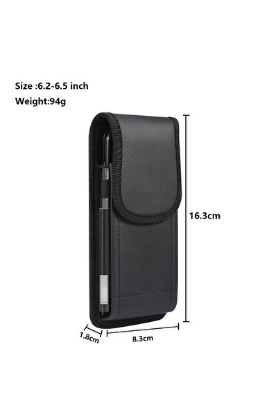 Choice (L) 6.2-6.5 Inch Nylon Leather Phone Belt Clip Case Waist Bag For iPho...