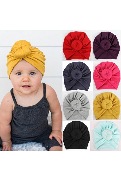 drool Βρεφικό τουρμπάνι από βαμβάκι (Χρώμα: Γκρι)