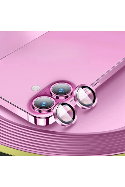 Choice واقي كاميرا خلفي من الألومنيوم بحلقة معدنية لهاتف iPhone 16 Plus، 4 قط...