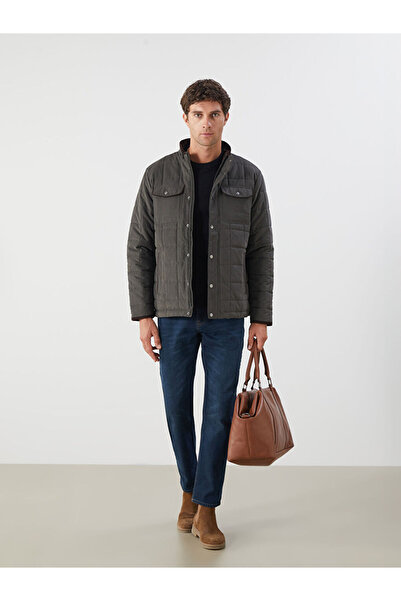 LC Waikiki Sparkling Choices from Shining Store |   Standard Mold Mock Neck Men's Inflatable Jacket