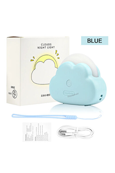 Choice عرض مميز: مصباح ليلي على شكل سحابة لطيفة، صغير الحجم، لاسلكي، يعمل بمن...