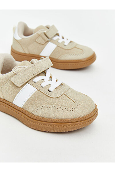 LC Waikiki Bej Süet Görünümlü Erkek Bebek Spor Ayakkabı