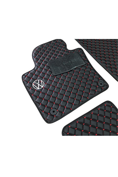 Volkswagen Oto Halı Paspas Tiguan I (5N) 2007–2016 Uyumlu R Line Sport Kaymaz...