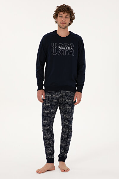 U.S. Polo Assn. Erkek Lacivert Pijama Takımı 50318606-VR033