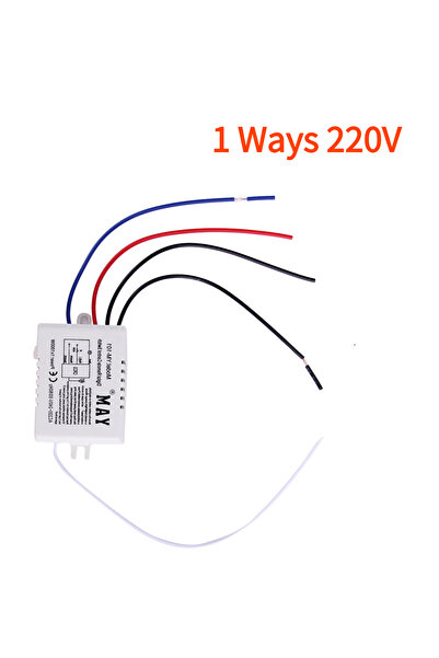 Alloet 1Way 220V 1/2/3 Way ON/OFF 220V مفتاح تحكم عن بعد لاسلكي رقمي لمصباح السقف LED Si