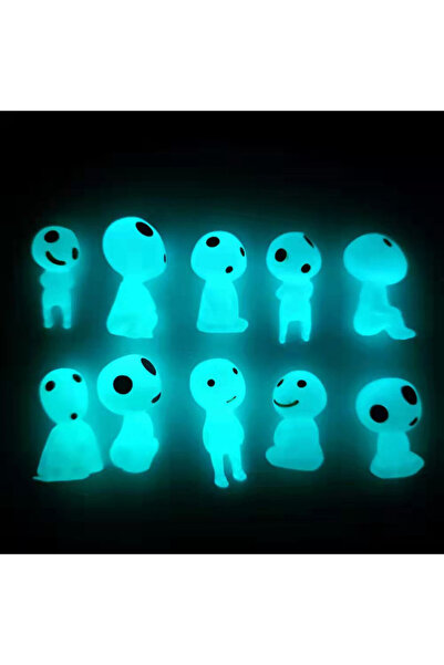 Choice 10 قطع زرقاء 10 قطع من الأقزام المضيئة شخصيات صغيرة لطيفة لحديقة الجني...