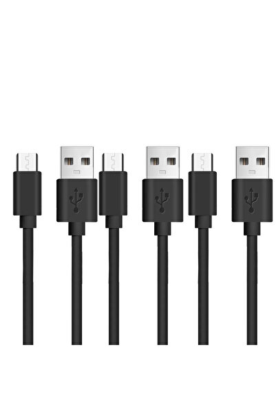 Choice 0.3 متر، 3 قطع، كابل شحن عالي السرعة Micro USB من NNBILI، أسود، 3 قطع،...