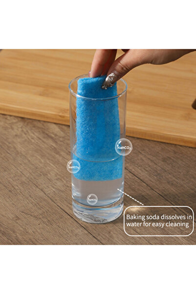 Choice 10pcs 10pcs,Disposable scrubbing pads, containing baking soda, no need for cleaning liquid, decontam