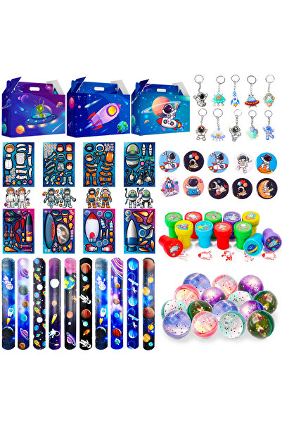 Choice DEEP BLUE Space Party Favors - 70pcs Space Themed Party Favors, Space Birthday Decorations for Space