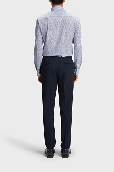 BOSS Desenli Slim Fit Gömlek Yaka Uzun Kollu Gömlek Erkek GÖMLEK 50545269 410