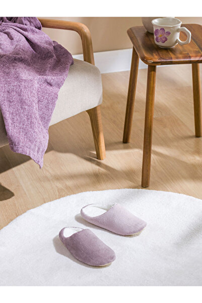 LC Waikiki Lila Pelüş Kadın Ev Terliği