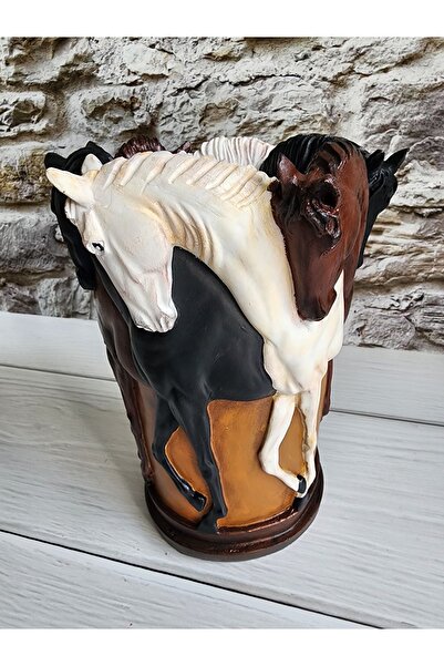 Şeydanın koleksiyonu DEKORATİF ATLI VAZO