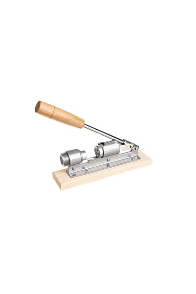 ISO TRADE Spargator manual pentru nuci, din otel cu suport de lemn, 20x5 cm