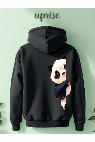 Vordevia Памучна блуза с три слоя и принт на панда