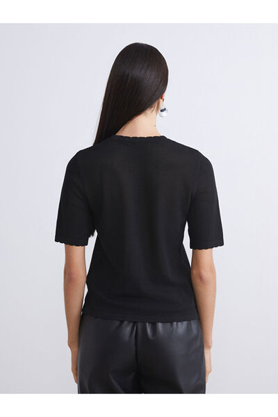 LC Waikiki Sparkling Choices from Shining Store | Crew Neck Embroidered Women's Knitwear Sweater