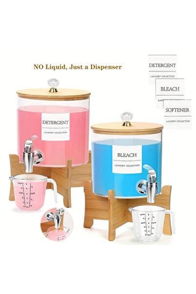 Choice 2 set as shown 1Pcs/2Pcs Laundry Detergent Dispenser, Laundry Soap Dispenser with Stand, Faucets Lau
