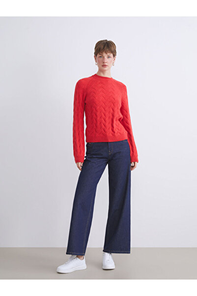 LC Waikiki Sparkling Choices from Shining Store | Crew Neck Self Patterned Women's Knitwear Sweater