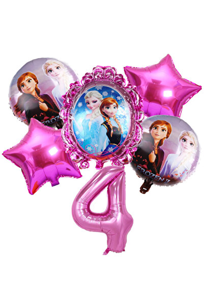 Choice مجموعة من 6 قطع 4 6 قطع زينة بالونات الأميرة عائشة من فيلم فروزن للأطف...