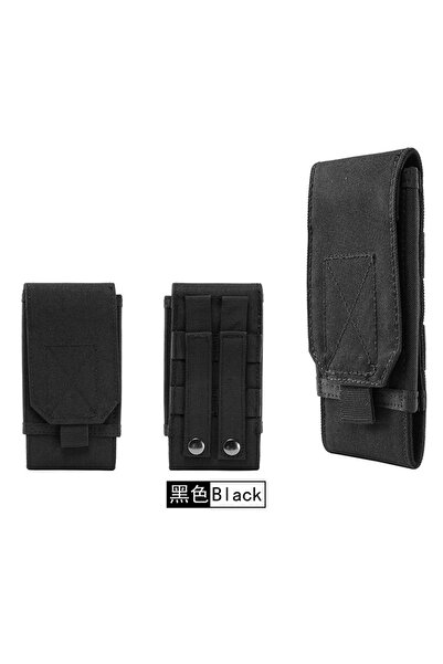 Choice حقيبة خصر سوداء عالمية للهواتف الذكية، مصنوعة من النايلون التكتيكي الع...