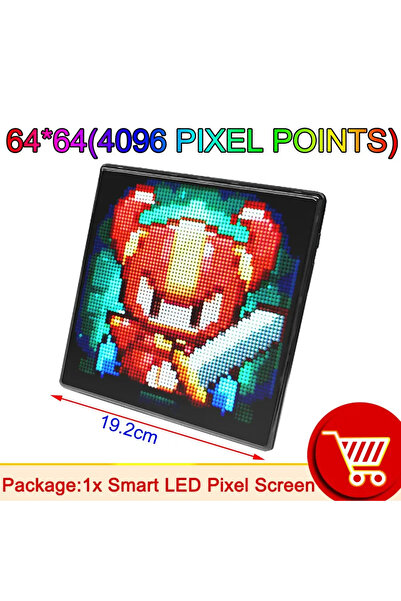 Choice 64X64-K0218 تطبيق التحكم LED مصفوفة البكسل شاشة بلوتوث الذكية 64x64 RGB لوحة مصباح رقمي DIY Ar