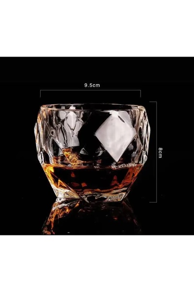 Choice1 280-300ml 2pcs Crystal Whiskey Cup Home Bar Beer Water&Party Hotel We...