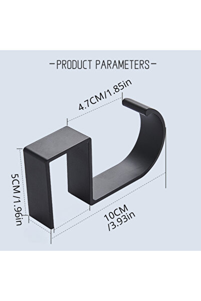 Choice حقيبة سوداء محمولة معلقة بخطاف على جانب مكتب الطالب حقيبة معلقة قطعة أ...