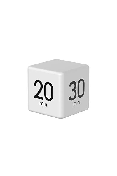 Choice1 مؤقت مكعب أبيض، الوقت، مؤقت المطبخ، مؤقت للأطفال المصابين باضطراب فرط الحركة ونقص الانتباه، الإنتاجية، التمرين، مؤقت قابل للقلب، الفصل الدراسي