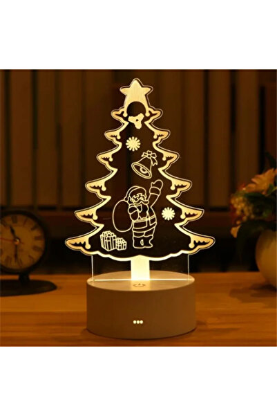 Choice 3 - شجرة 3D الوهم البصري ضوء الليل البصري الإبداعي LED مكتب مصباح التغ...