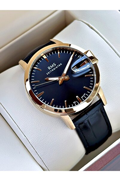 Romanson Men's Wristwatch with Calendar 24 Months Warranty Leather Cord Steel Case 1447.04Sz