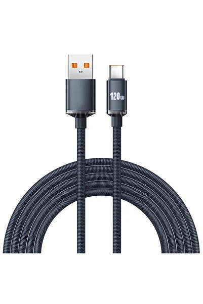 Choice كابل شحن سريع من نوع USB-C أسود اللون بطول 1.5 متر من NNBILI بقوة 120 ...