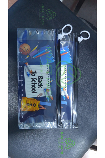 Kraftpack ŞEFFAF ,HALKA İLAVELİ SİYAH FERMUARLI KİLİTLİ POŞET 9X24-2 ADET