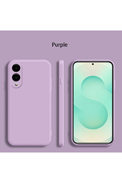 Choice Samsung S25 edge Purple For S25 Edge Square Liquid Silicone Phone Case...