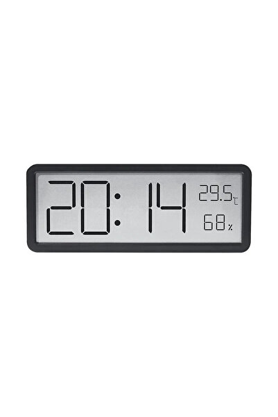 Choice Black LCD Screen Digital Wall Clock Time Temperature Humidity Time Display Electronic Clock Desktop