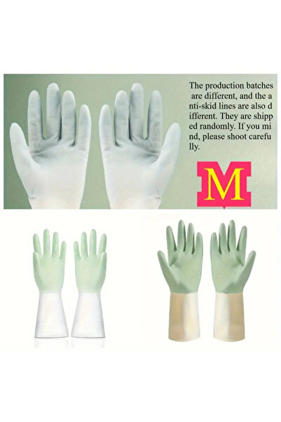 Choice 1 قطعة من قفازات المطبخ المقاومة للماء (قفازات مطاطية) باللون الأخضر ا...