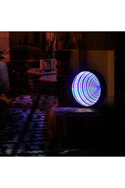 Choice 0-5W RGB 1pc LED مرآة لا نهائية مزودة بإضاءة مثبتة على الحائط والطاولة...