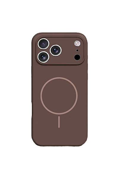 REDz Accessories Husă Antishock Magsafe pentru iPhone 17 Pro Max, protecție pentru cameră, silicon, maro