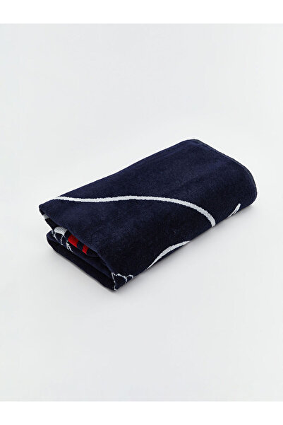 LC Waikiki Navy Blue Anchor Printed Men's Beach Towel 70X150 cm