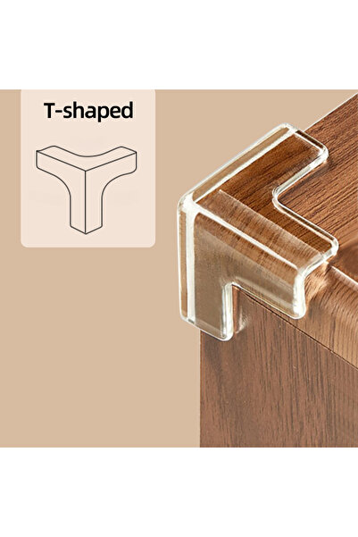 Choice 8 قطع على شكل حرف T 8/16 قطعة واقي زوايا مطور واقيات زوايا وأطراف سيلي...