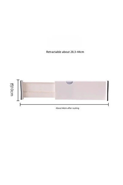 Choice G609A أبيض قابل للتعديل قابل للتمديد بلاستيك مقسم أدراج سميك خزانة ملابس جوارب بدون ثقوب تخزين