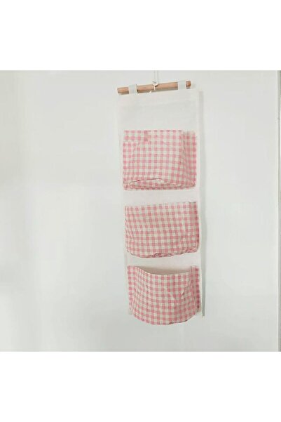 Choice حقيبة معلقة بنمط مربعات وردي عصري مقاومة للماء متعددة الوظائف للتخزين ...