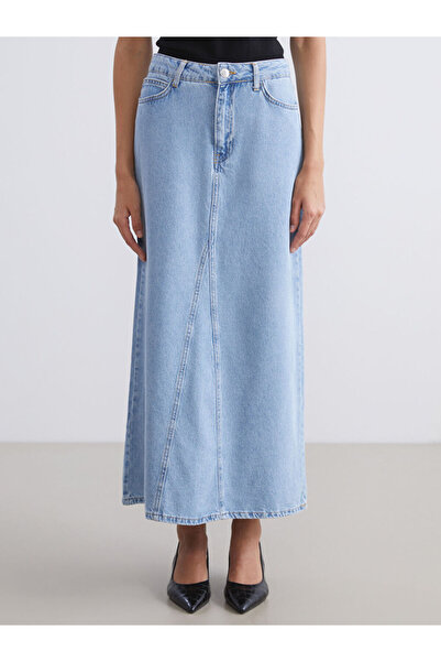 LC Waikiki Indigo Standard Fit Jean Skirt