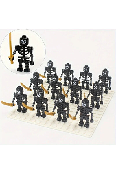 Choice 3 قطع سوداء من مجموعة قطع بناء الجيش الهيكلي لمجموعة شخصيات هالوين الص...