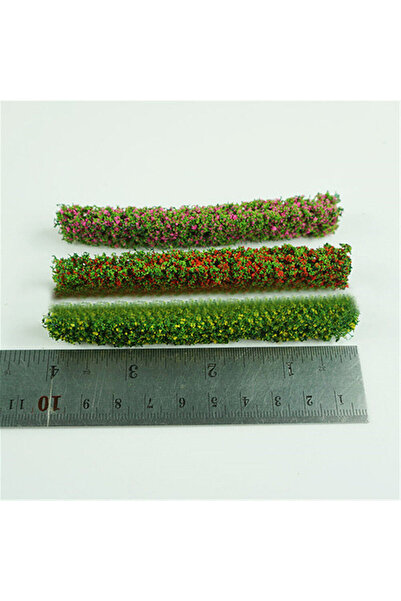 Choice XQ96820 3PCS 1/12 Dollhouse Mini Flower Bushes Shrub Strip Model Grass...