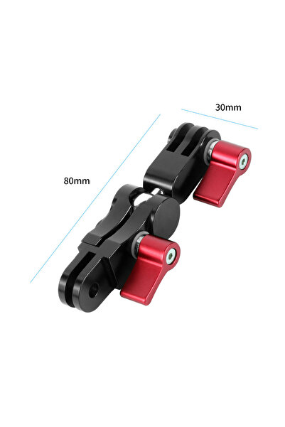 Choice شعار BGNing أحمر رأس كروي قابل للدوران 360 درجة ذراع سحري لـ Gopro Osm...