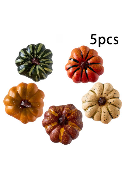 Choice 5 قطع من القرع الصناعي، زينة خضراوات بلاستيكية مزيفة، لعيد الشكر، موسم...